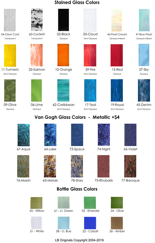 Stained Glass Color Chart